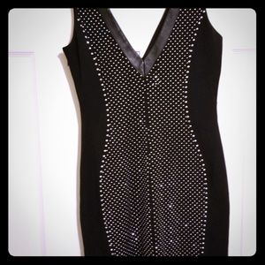 Gorgeous Bebe black studded mini dress SZ small